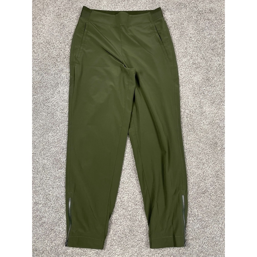 Athleta Pants Womens 2 Green Brooklyn Heights High Rise Zip Ankle Jogger Leisure